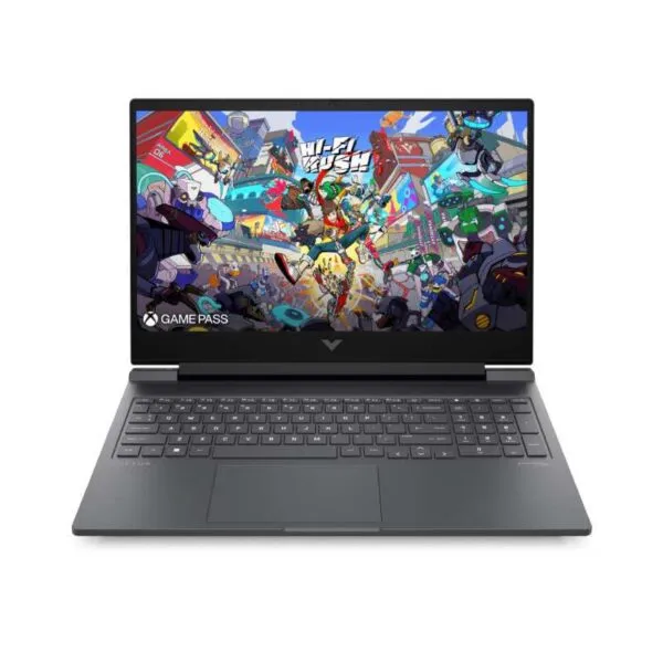 HP Victus 15-fa1043ne gaming laptop featuring Intel Core i5-13500H processor, 8GB DDR4 RAM, 512GB NVMe SSD, and NVIDIA GeForce RTX 3050 graphics