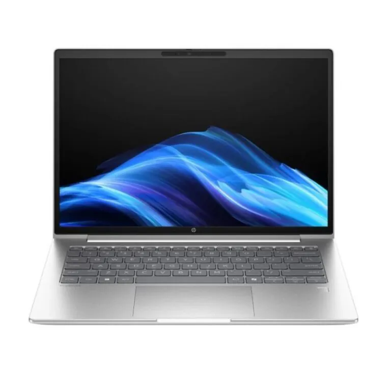 HP ProBook 4 G1i laptop featuring Intel Core Ultra 5 225U processor, 16GB DDR5 RAM, 512GB PCIe NVMe SSD, Intel Graphics, model CT1G8ET